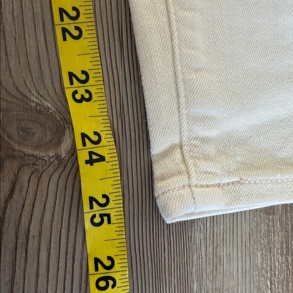 Athleta Sculptek Flex High Rise Straight Leg Ankle Jean Bone Cream Size 2 - Picture 10 of 12